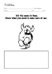 English Worksheet: MY PETS