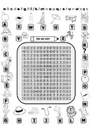 English Worksheet: Alphabet