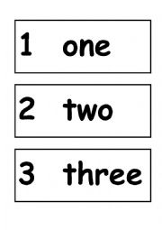 English worksheet: numbers 1-10 FC