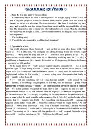 English Worksheet: grammar revision 3