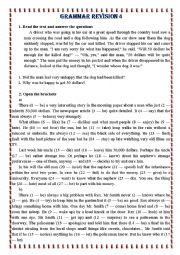 English Worksheet: grammar revision 4