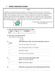 English Worksheet: end-of-term test n3