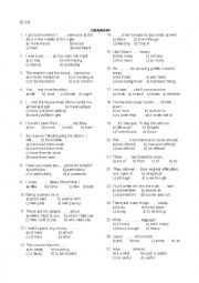 English Worksheet: ECCE Multiple choice questions