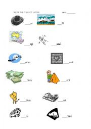 English Worksheet: complete words