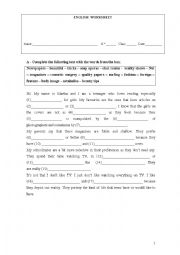 worksheet