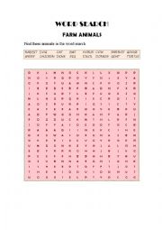 English Worksheet: FARM ANIMALS