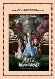 English Worksheet: film poster alice in wonderland