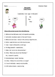 English worksheet: past simple