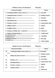 English Worksheet:   at the airport