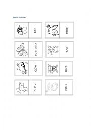 English worksheet: Animals Flashcards
