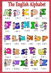 English Worksheet: The English Alphabet