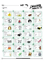 English Worksheet: Grammar Focus Series 39_Make/Do (Fully Editable + Key) 