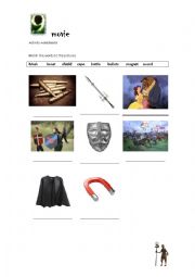 English Worksheet: 9 movie activities