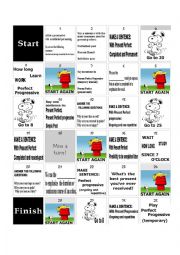 English Worksheet: present perfect vs present perfect progressive game