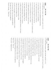 English Worksheet: Indefinite Pronouns Tic Tac Toe