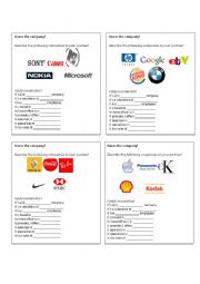 English Worksheet: Guess the company!