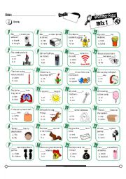 English Worksheet: Grammar Focus Series 40_ MC Mix 1 (Fully Editable + Key) 