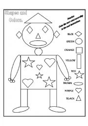 English Worksheet: Funny Shapes 2