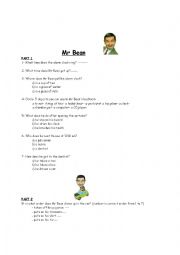 English Worksheet: Mr Bean goes to the dentists
