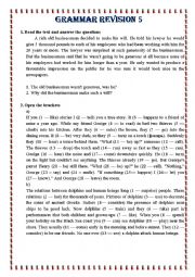 English Worksheet: grammar revision 5