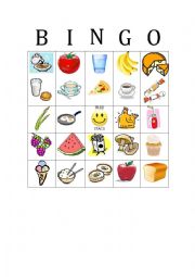 English Worksheet: Picture Bingo