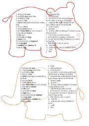 English Worksheet: Animals - Idioms
