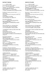 English Worksheet: Set fire to the rain