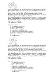 English Worksheet: Simple Past test