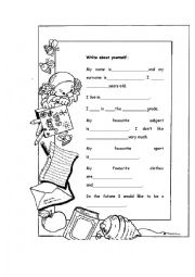 English Worksheet: personal information