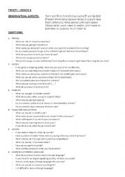 Trinity Grade 6: QUESTIONS