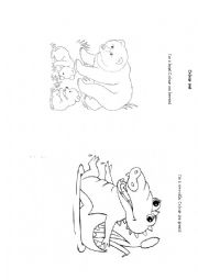 English Worksheet: Colour me! (1)