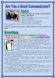 English Worksheet: Are You a Good Communicator?