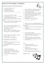 English Worksheet: Song - Stronger