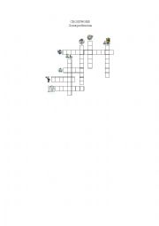 English worksheet: crossword