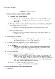 English worksheet: Interview Narrative Outline