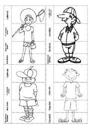 English Worksheet: WHATS HE WEARING?