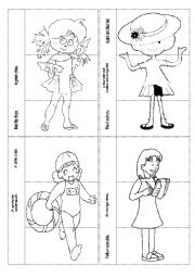 English Worksheet: WAHTS SHE WEARING