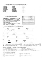 Timelines and Tenses