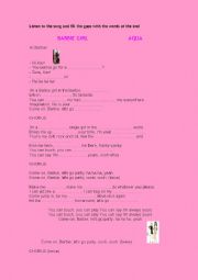 English worksheet: Barbie Girl