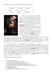 English Worksheet: The Twilight