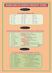 English Worksheet: Exercise on Simple Present Tense
