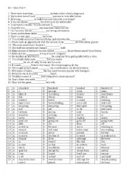 English Worksheet: last minute revision 4