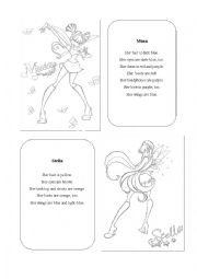 English worksheet: Winx Coloring Page