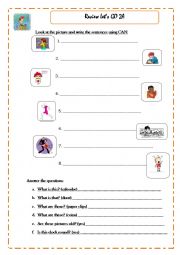 English Worksheet: Kids Activities