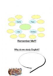 English Worksheet: ice breaker - remember me