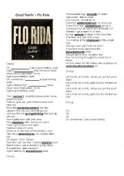 good feeling FloRida (with answer key)