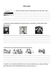 English Worksheet: TITANIC