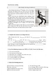 English Worksheet: Global test  6th form