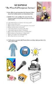 English Worksheet: The Simpsons Worksheet