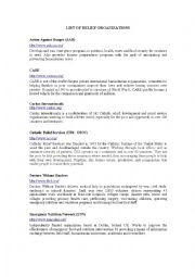 English Worksheet: World Organizations